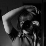 Camera Attachments - Free stock photo of black and white, reflection, selfie