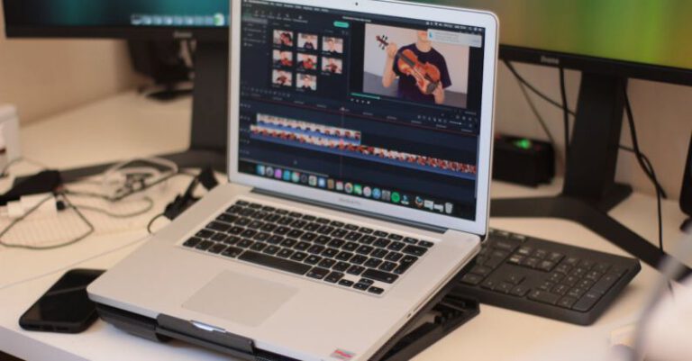 Video Editing Software - Laptop with Video Editing Software