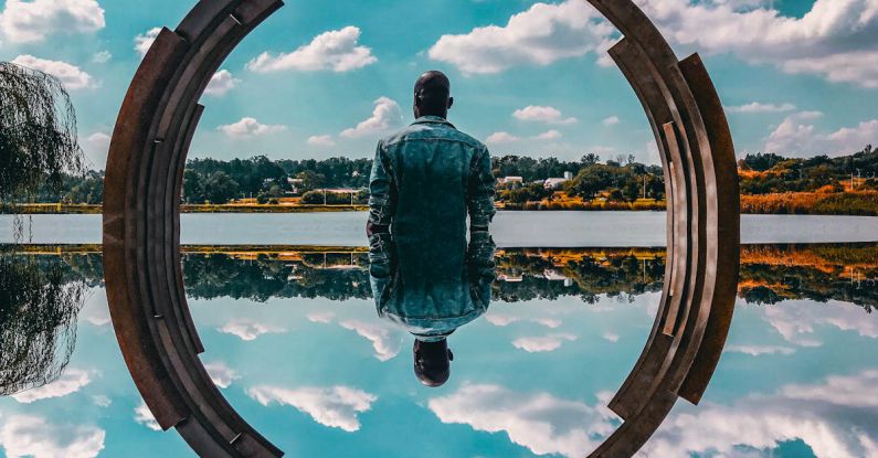 Photoshop - Man Standing Near Body of Water