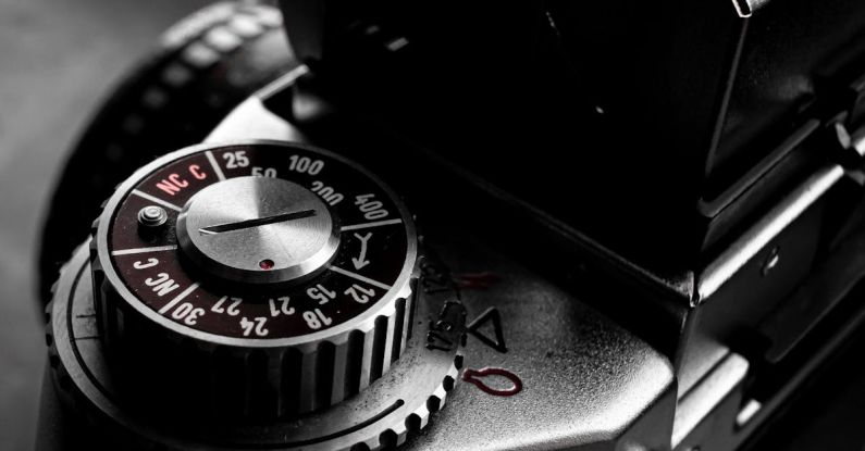 Manual Camera Controls - A Vintage Camera Dial in Close-up Photography