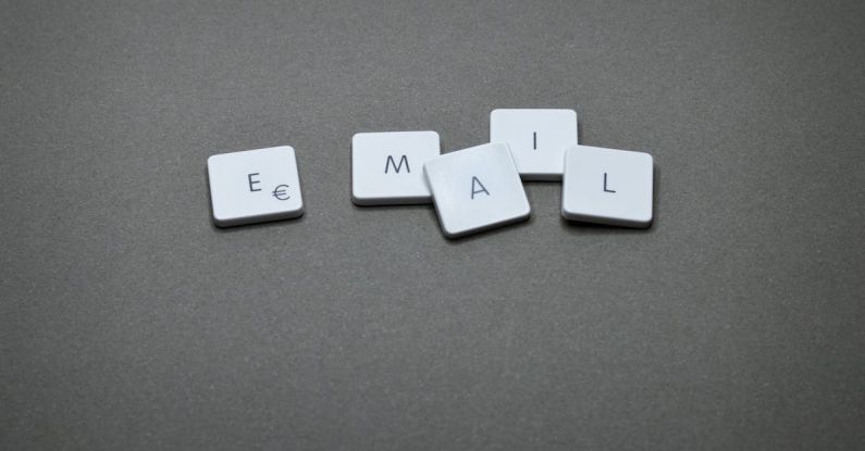 Email - Email Blocks on Gray Surface